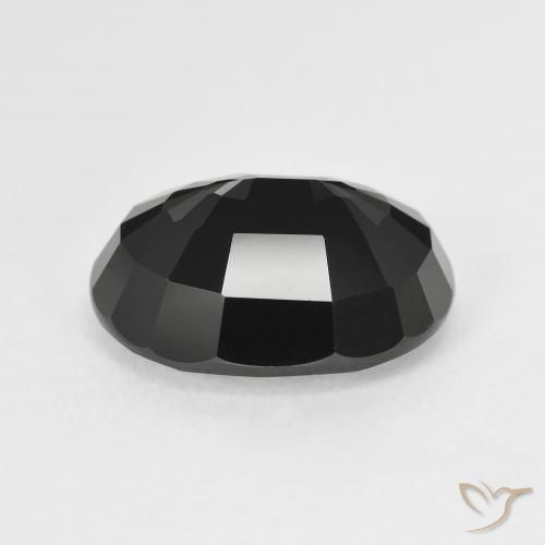 Turmalina Chorlo natural de 5.67 ct, Ovalada, Opaco