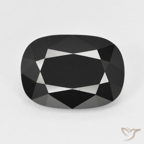 7.52ct Natural Chorlo Turmalina, Forma Cojín, Opaco