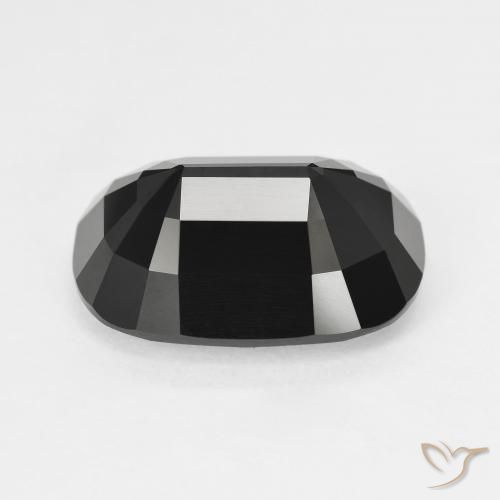 Turmalina Chorlo natural de 7.52 ct, Forma Cojín, Opaco