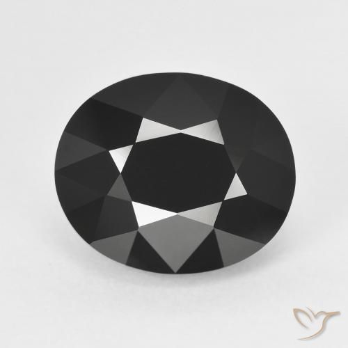 7.58ct Natural Chorlo turmalina, Ovalada, Opaco