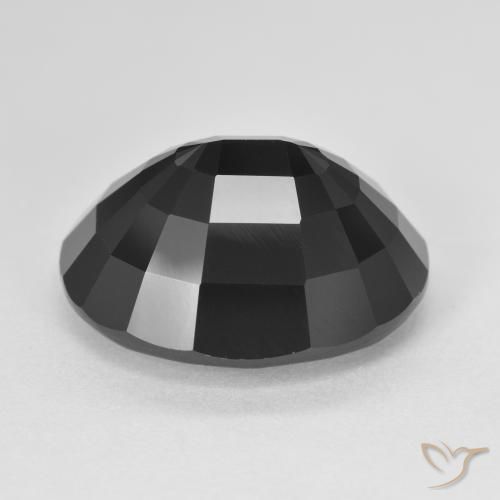 Turmalina Chorlo natural de 13.51 ct, Ovalada, Opaco