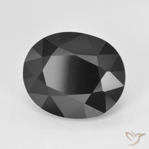 Turmalina Chorlo natural de 7.36 ct, Ovalada, Opaco