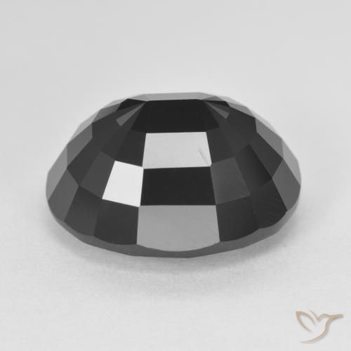 Turmalina Chorlo natural de 10.44 ct, Ovalada, Opaco