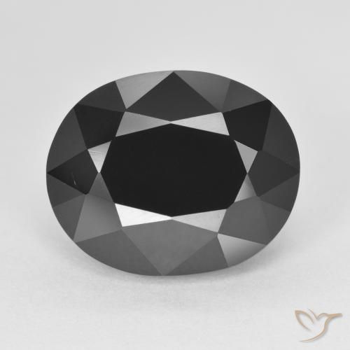 9.12ct Natural Chorlo turmalina, Ovalada, Opaco