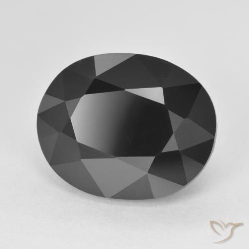Turmalina Chorlo natural de 9.12 ct, Ovalada, Opaco