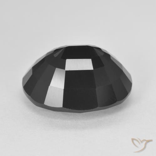 Turmalina Chorlo natural de 9.12 ct, Ovalada, Opaco