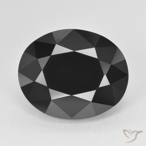 10.65ct Natural Chorlo turmalina, Ovalada, Opaco