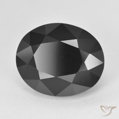 Turmalina Chorlo natural de 10.65 ct, Ovalada, Opaco