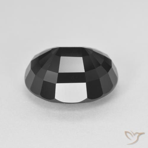 Turmalina Chorlo natural de 5.80 ct, Ovalada, Opaco
