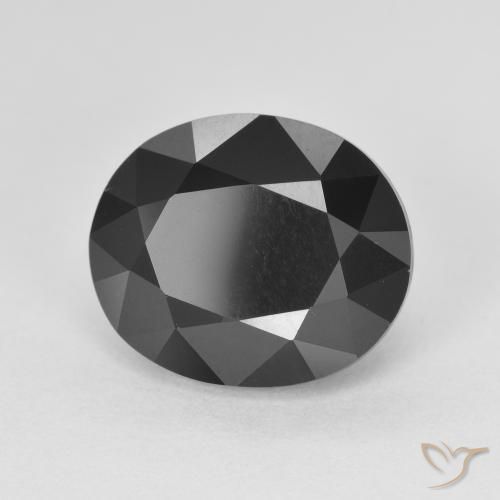Turmalina Chorlo natural de 6.23 ct, Ovalada, Opaco