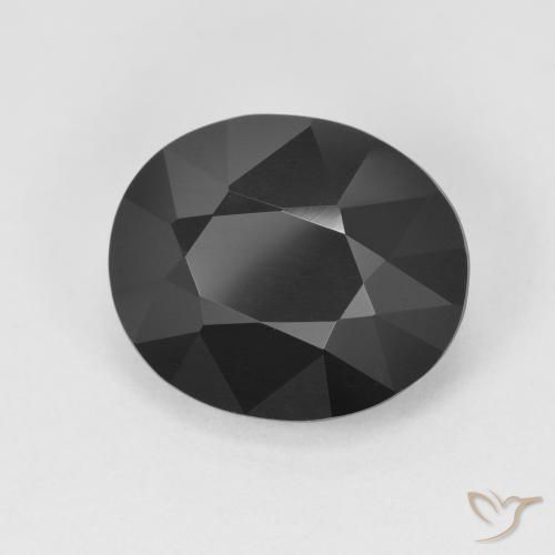 Turmalina Chorlo natural de 5.23 ct, Ovalada, Opaco