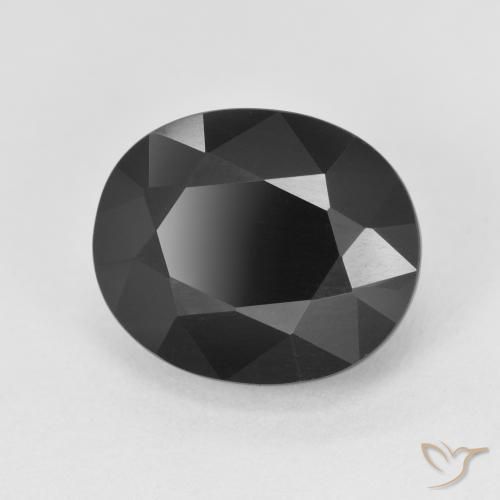 Turmalina Chorlo natural de 6.22 ct, Ovalada, Opaco