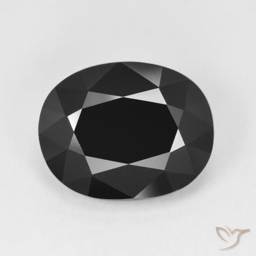 5.79ct Natural Chorlo Turmalina, Ovalada, Opaco