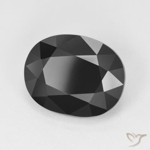 Turmalina Chorlo natural de 5.79 ct, Ovalada, Opaco