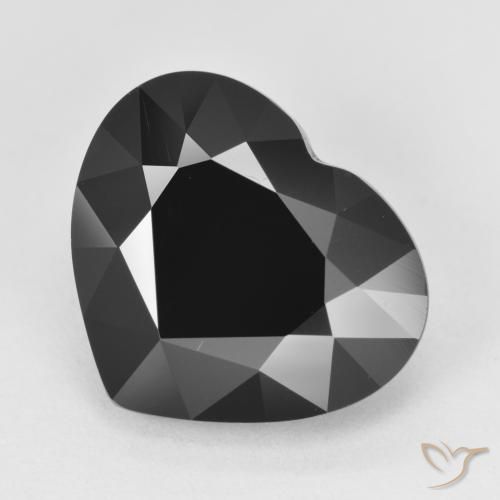 7.20ct Natural Chorlo Turmalina, Corazón, Opaco