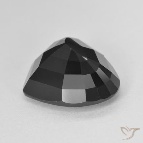 Turmalina Chorlo natural de 7.20 ct, Corazón, Opaco