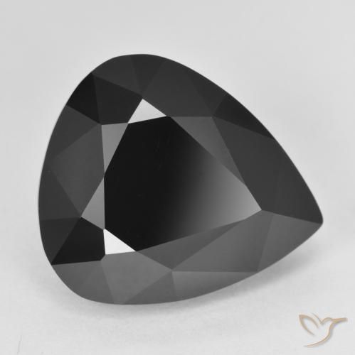 12.95ct Natural Chorlo turmalina, En forma de pera, Opaco, Photo A