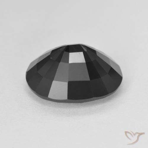 Turmalina Chorlo natural de 5.01 ct, Ovalada, Opaco