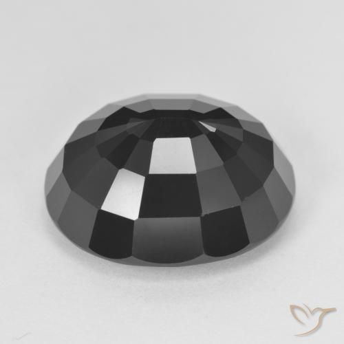 Turmalina Chorlo natural de 12.70 ct, Ovalada, Opaco