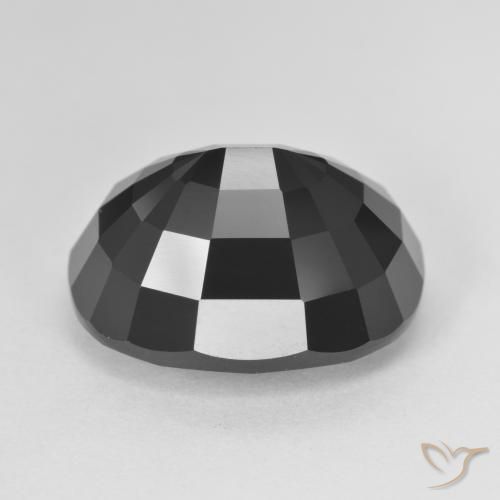Turmalina Chorlo natural de 15.03 ct, Ovalada, Opaco