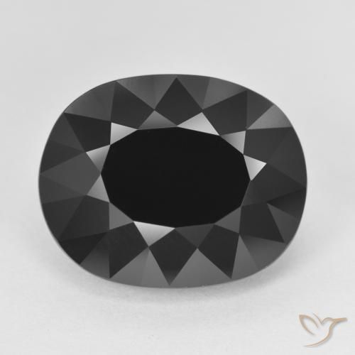 11.68ct Natural Chorlo turmalina, Ovalada, Opaco
