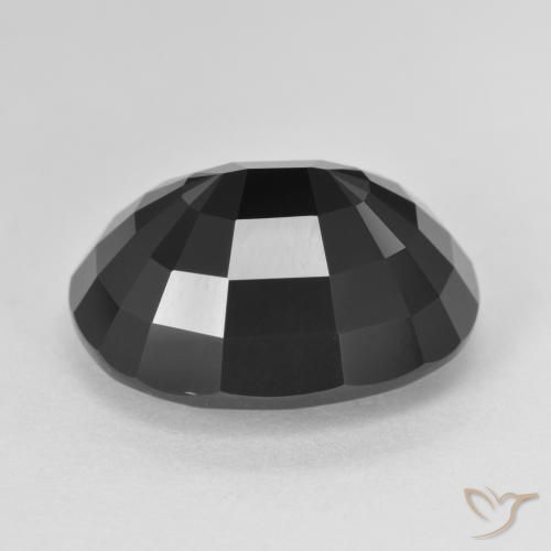 Turmalina Chorlo natural de 11.68 ct, Ovalada, Opaco