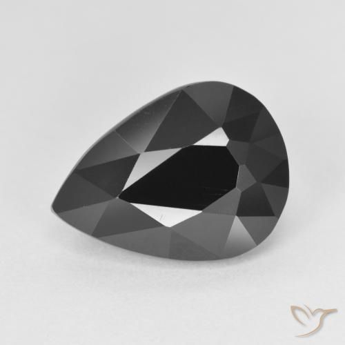 6.14ct Natural Chorlo Turmalina, En forma de pera, Opaco