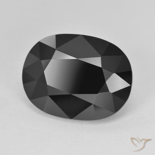 Turmalina Chorlo natural de 11.60 ct, Ovalada, Opaco