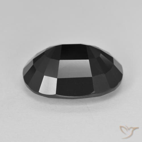 Turmalina Chorlo natural de 11.60 ct, Ovalada, Opaco
