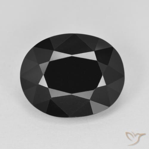 9.01ct Natural Chorlo turmalina, Ovalada, Opaco