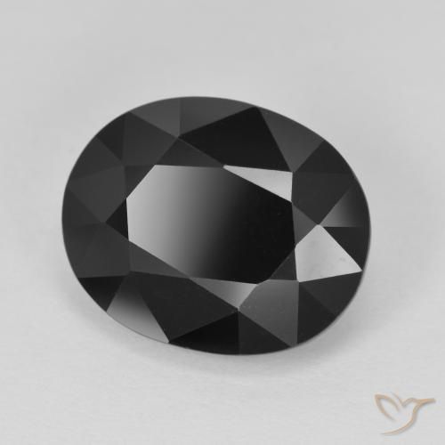 Turmalina Chorlo natural de 9.01 ct, Ovalada, Opaco