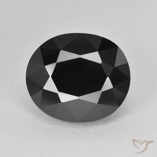 8.67ct Natural Chorlo turmalina, Ovalada, Opaco