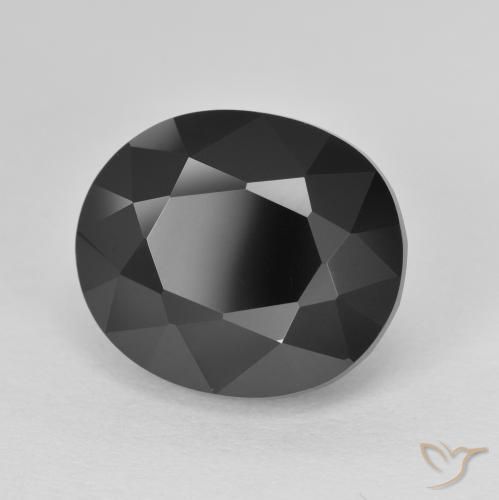 Turmalina Chorlo natural de 8.67 ct, Ovalada, Opaco