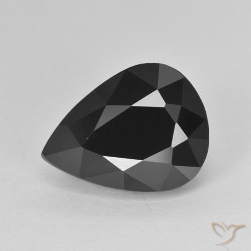 7.27ct Natural Chorlo Turmalina, En forma de pera, Opaco