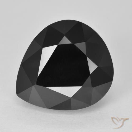 14.45ct Natural Chorlo Turmalina, En forma de pera, Opaco