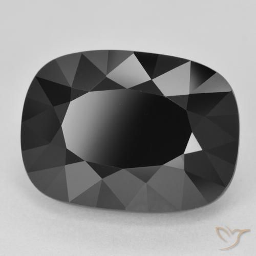 Turmalina Chorlo natural de 14.90 ct, Forma Cojín, Opaco