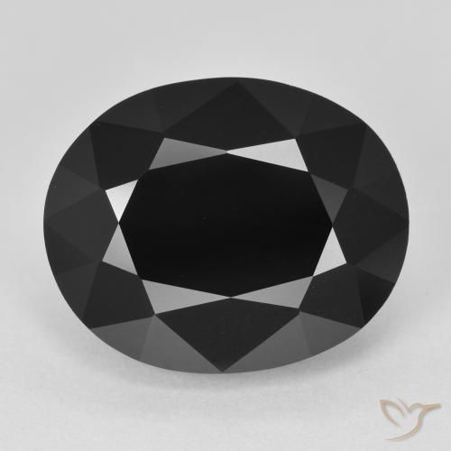 11.49ct Natural Chorlo turmalina, Ovalada, Opaco