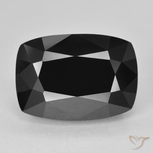 11.42ct Natural Chorlo Turmalina, Forma Cojín, Opaco