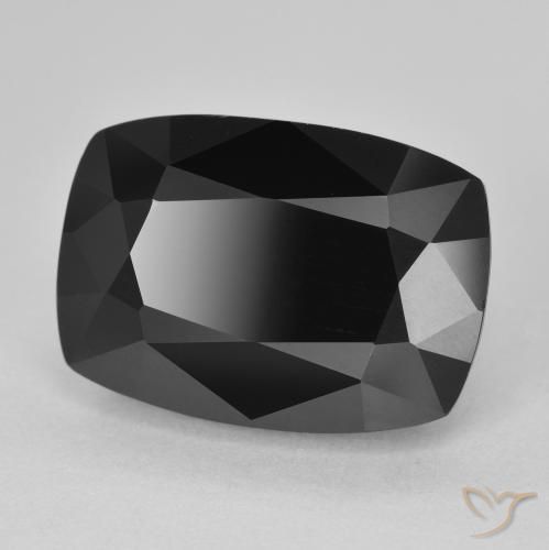 Turmalina Chorlo natural de 11.42 ct, Forma Cojín, Opaco