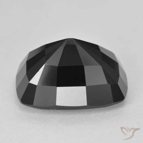 Turmalina Chorlo natural de 11.42 ct, Forma Cojín, Opaco