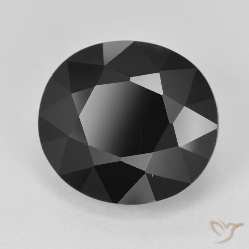 Turmalina Chorlo natural de 8.99 ct, Ovalada, Opaco