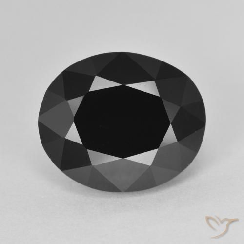 6.87ct Natural Chorlo turmalina, Ovalada, Opaco