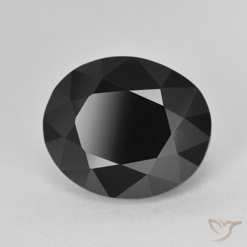 Turmalina Chorlo natural de 6.87 ct, Ovalada, Opaco