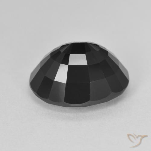 Turmalina Chorlo natural de 6.87 ct, Ovalada, Opaco