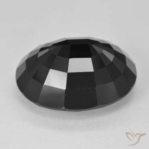 Turmalina Chorlo natural de 28.39 ct, Ovalada, Opaco