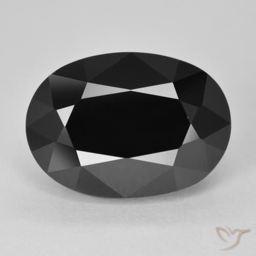 11.26ct Natural Chorlo turmalina, Ovalada, Opaco