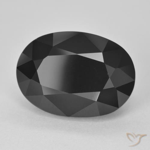 Turmalina Chorlo natural de 11.26 ct, Ovalada, Opaco