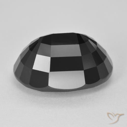 Turmalina Chorlo natural de 11.26 ct, Ovalada, Opaco