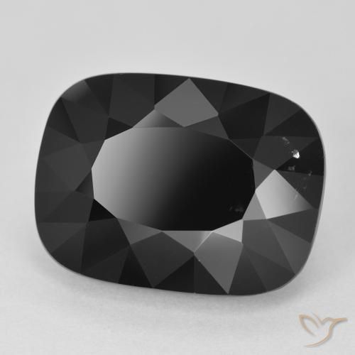 Turmalina Chorlo natural de 12.55 ct, Forma Cojín, Opaco