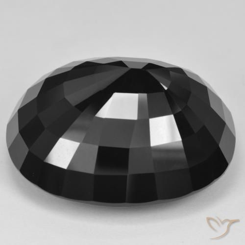 Turmalina chorlo natural de 91,06 ct, corte cojín, opaco